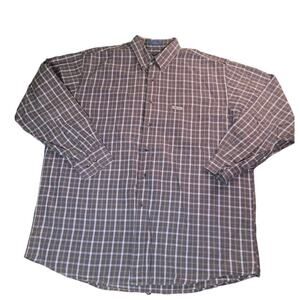 Pendleton Brown Plaid Flannel Shirt L Workwear Gorpcore Grunge Dad Wear Hiking